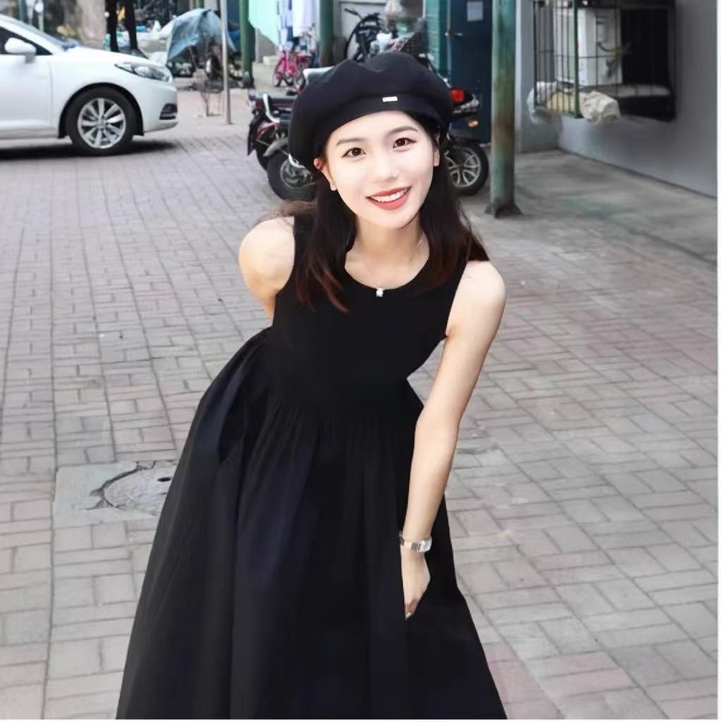 Women's Summer Dress with a High-End Feel, 2026 New Style, Gentle Korean Style, Slimming, Hip-Covering, Sleeveless, Strapless Long Dress