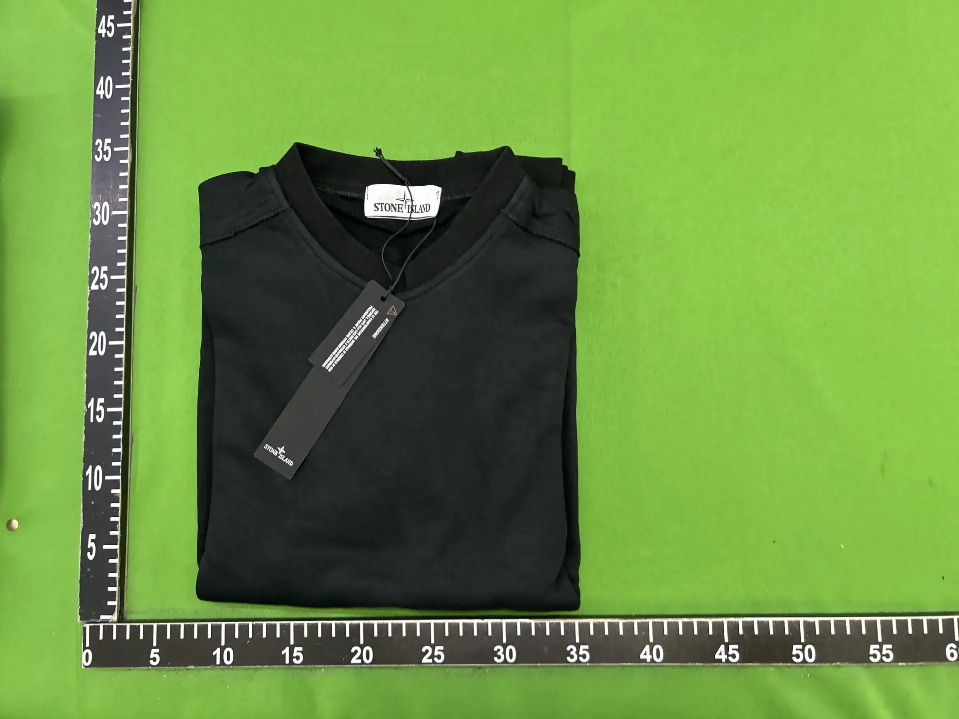 Stone Island Men's Black Crewneck Sweater