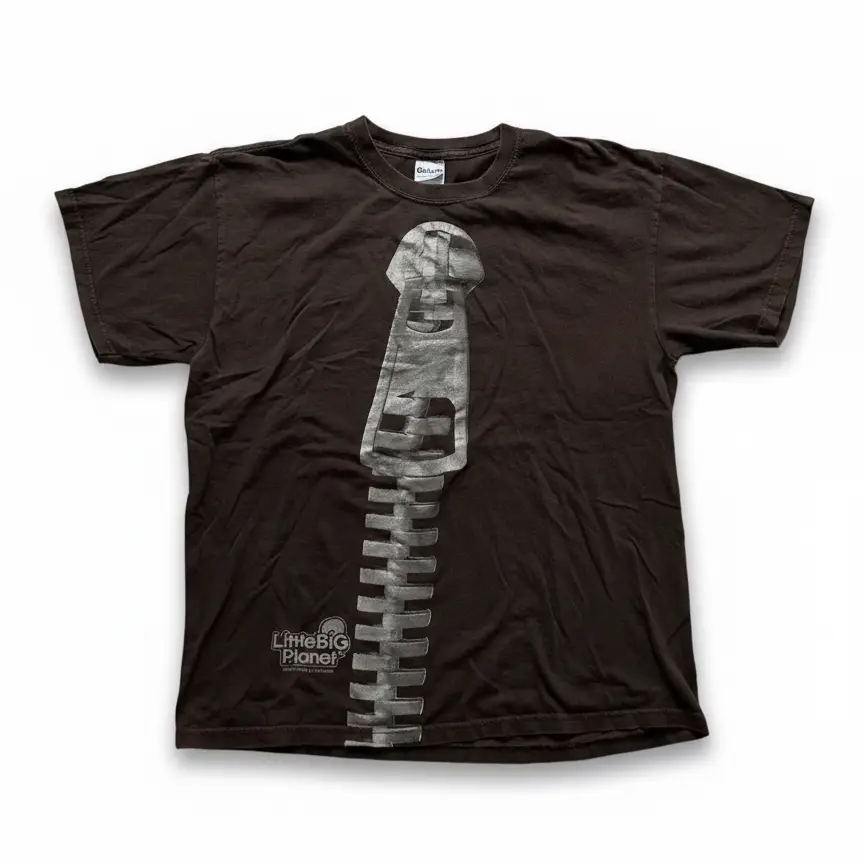 Prism Retro Peripheral Nostalgic Game Old School Spoof Zipper Design Unisex Short-Sleeve T-Shirt