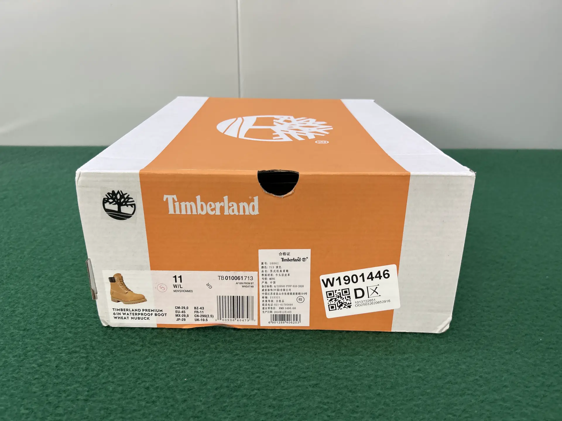 Timberland Premium 6in Waterproof Boot Wheat Nubuck