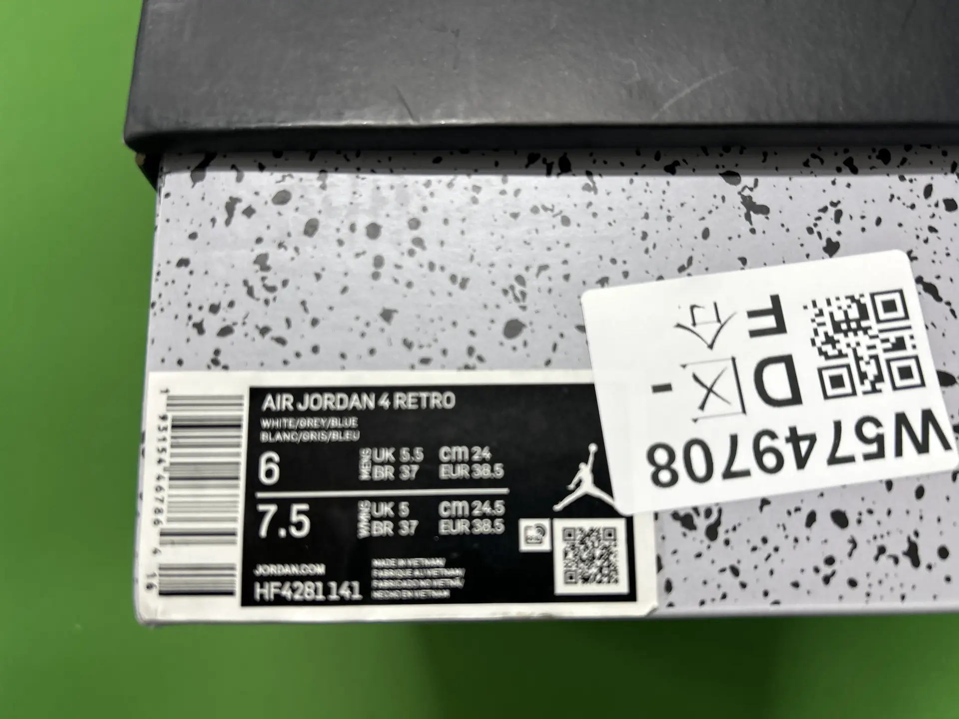Air Jordan 4 Retro White Grey Blue