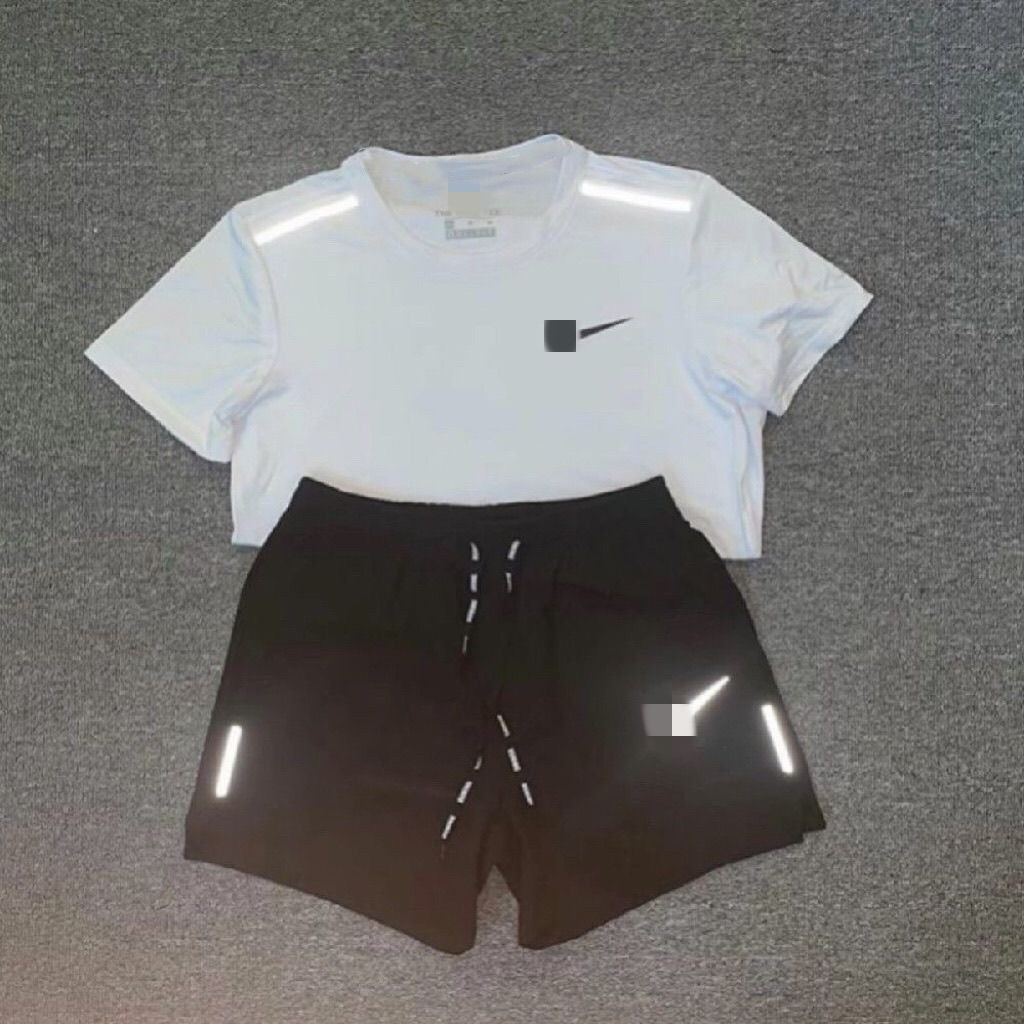 A Complete Set of Sports Training Clothes, Summer Quick-Drying Shorts, Sports Short-Sleeved Sportswear, Track and Field Fitness Suits for Men and Women 66