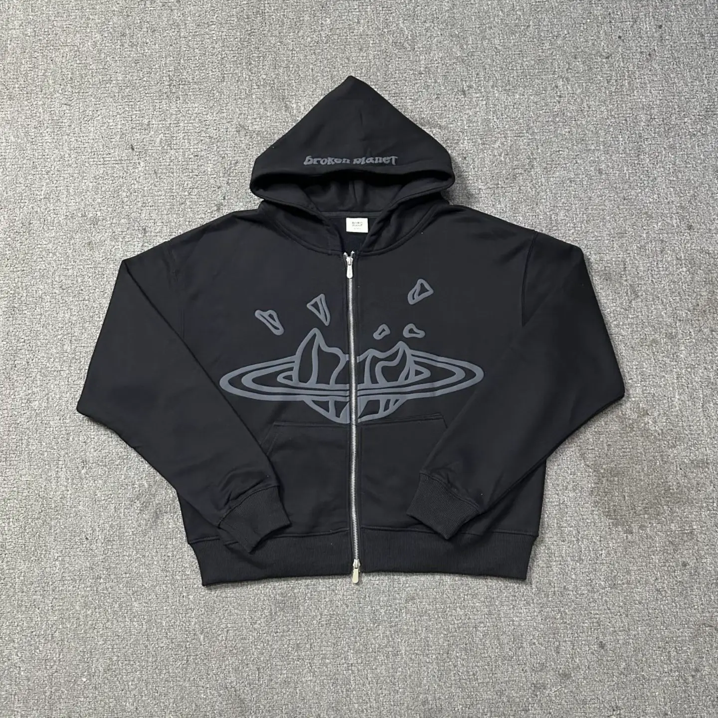 Beauty Broken Planet Fall and winter letter New arrival Suit Fleece-lined Hooded Sweatshirt and Sweatpants Outwear Street Sports
