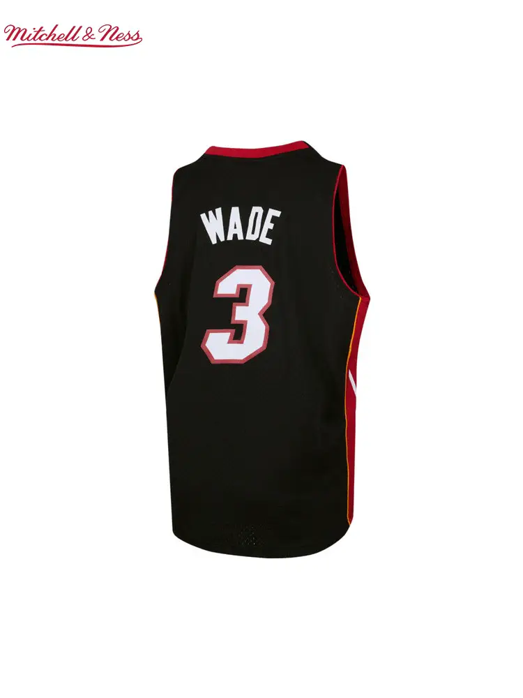 Mitchell & Ness NBA Official Miami Heat Dwyane Wade 12-13 Season Retro SW Jersey