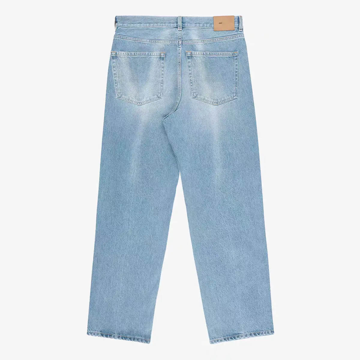 A Trendy Brand Vintage Washed Straight Jeans Basic Style Washed Straight-Leg Jeans Custom-Made