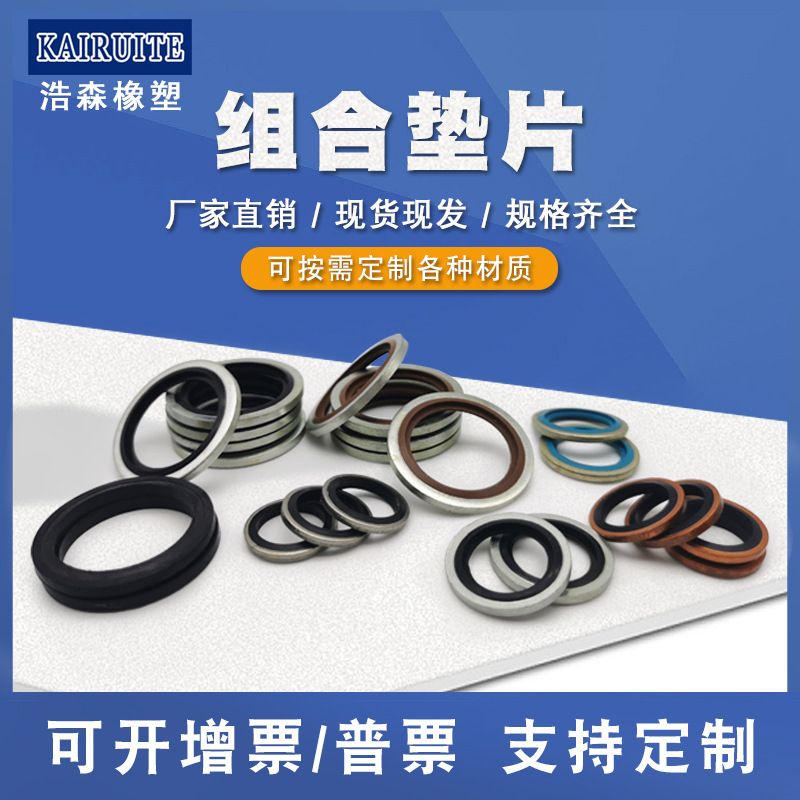 Large Supply of Combination Pads Ding Qing / Fluorine Rubber Combination Pad Combination Washer Sheet Tubing