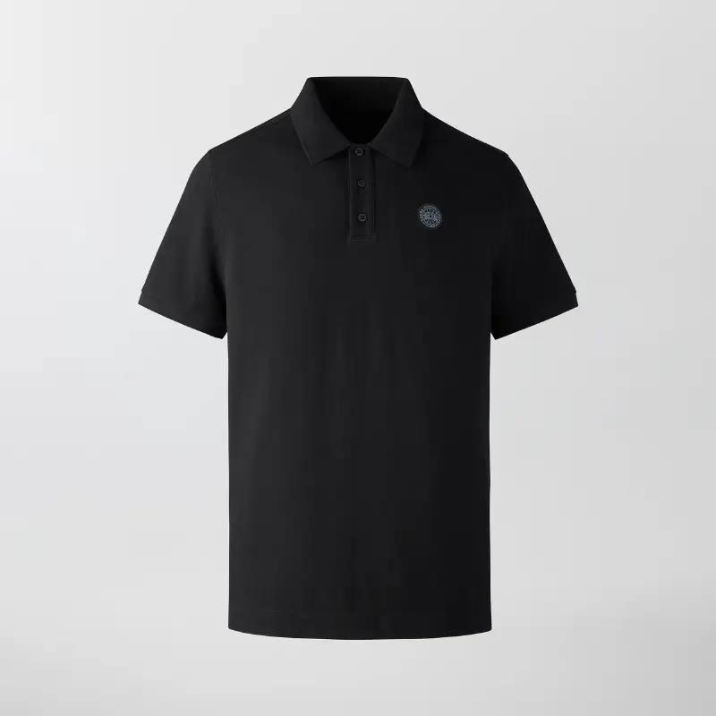 [New Product] Canada Goose Canadian Goose Beckley Men Black Label Polo Shirt 1600Mb