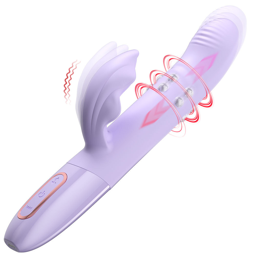 Women's New Bead Rotating Masturbation Vibrator, Private Parts, Honey Bean, Teasing, Soft Material, Instant Tide Sex Toy