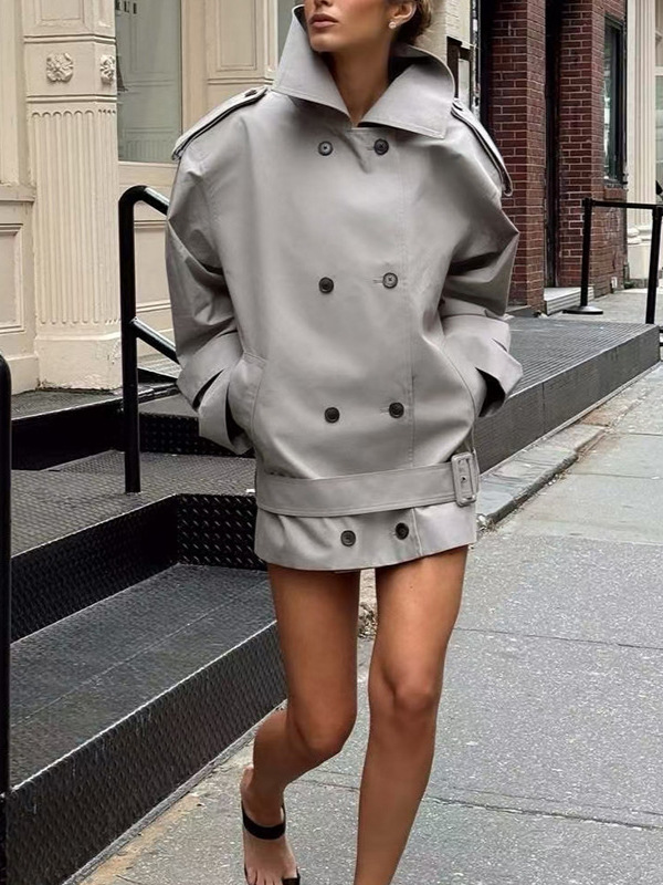 Korean-Style Loose Jacket Top 2026 Spring New Fashion Niche Personalized Design Long-Sleeve Coat for Women
