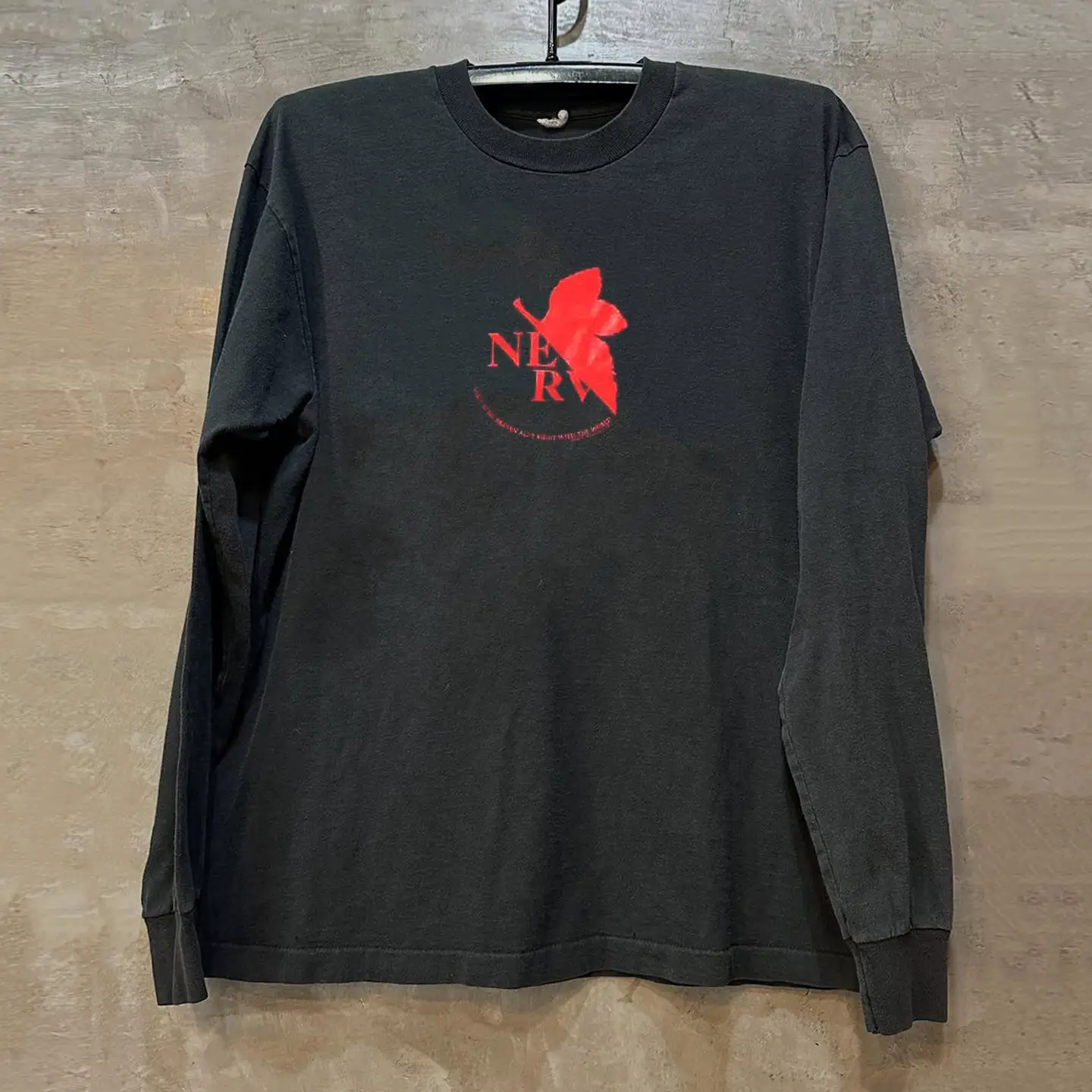 Eva Neon Genesis Evangelion Anime Trendy Brand Long-Sleeved T-Shirt Black Vintage Couple Style Top