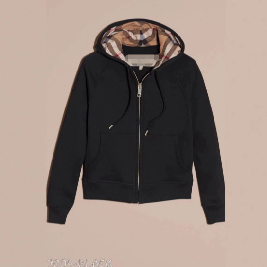 Cross-border European and American British style hooded men's and women's sweater foreign trade women's jacket full cardigan zipper can be ordered embroidered logo QC-foto från 1688 på Qualit.ly