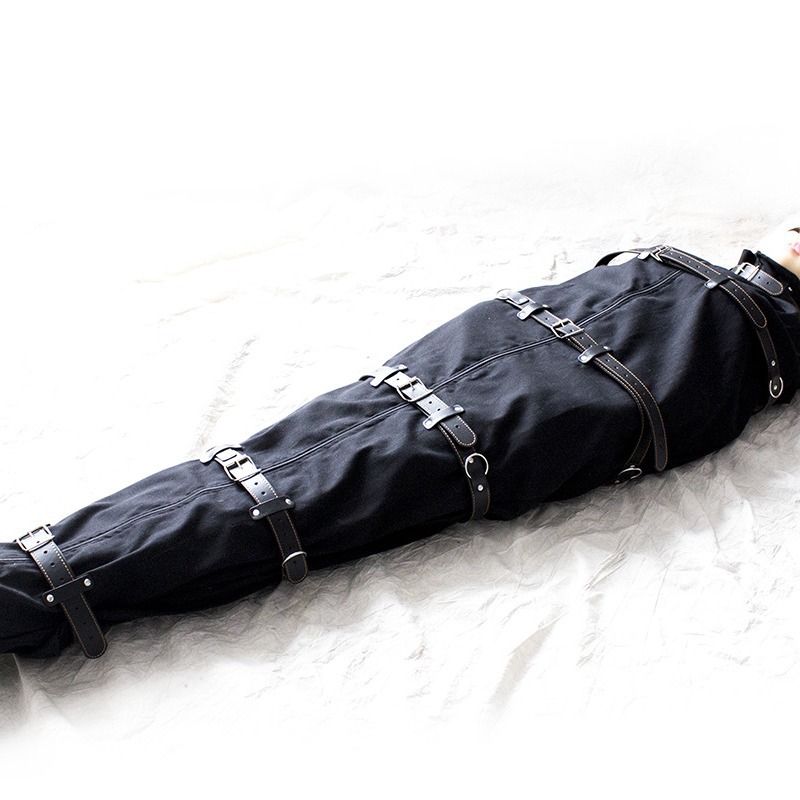 Factory wholesale adult sex toys husband and wife alternative binding adjustment full wrapped binding clothes leather sex toys