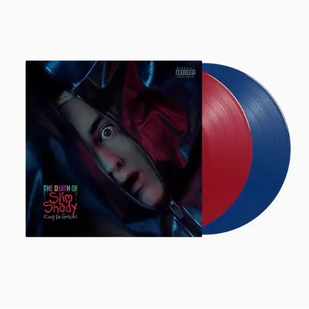 [Red and Blue Glue In Stock] Eminem the Death of Slim Shady Vinyl Record 2Lp
