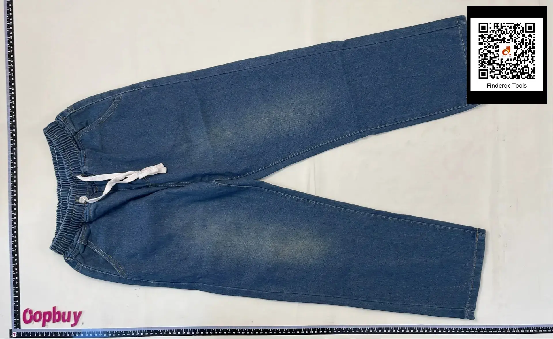 2024 Japanese Drawstring Elastoic Waist Jeans Men's Loose Straight Trendy Wide Leg Casual Trendy Long Trousers for Men