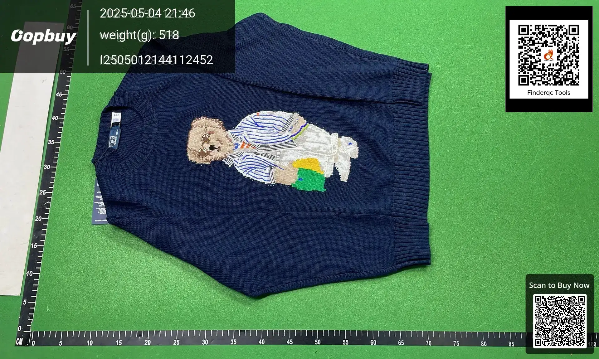 2025 Spring and Summer Ralph Lauren Men's and Women's Knitted Embroidery Bear Heavy Industry Weaving Flower Round Neck Long Sleeve Pullover Loose Version