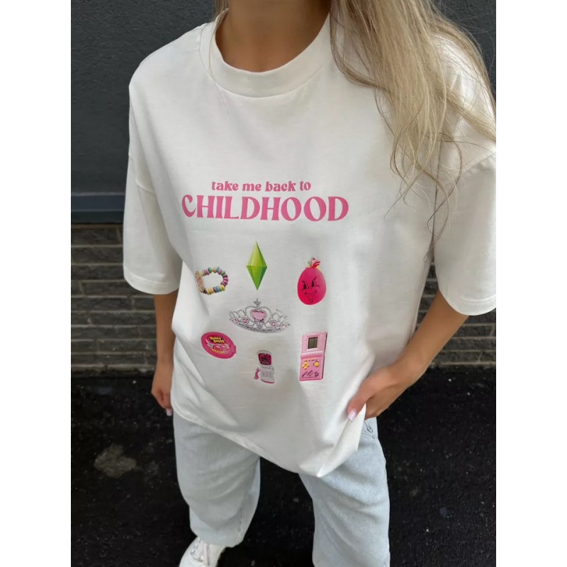 South Korea Chubby Girl mm Pure Cotton T-shirt Women's Summer 2025 New plus size Design Sense Loose Slimming Printed Short-sleeved Top