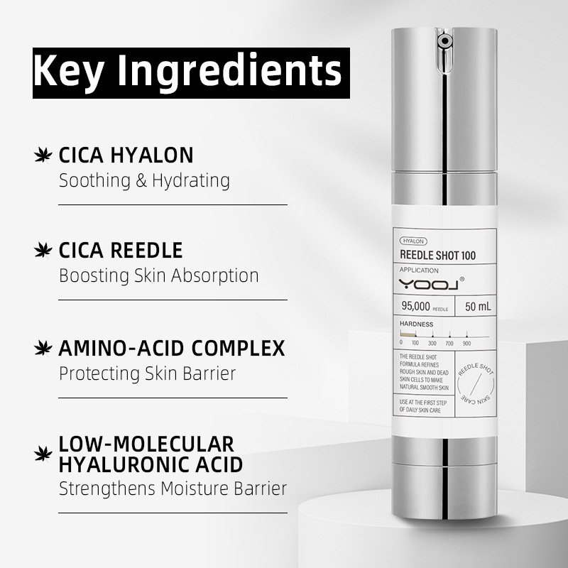 Cross-Border Aloe Vera Moisturizing Centella Asiatica Propolis Essence Cica Reedle Shot 100 Sponge Microneedle Essence