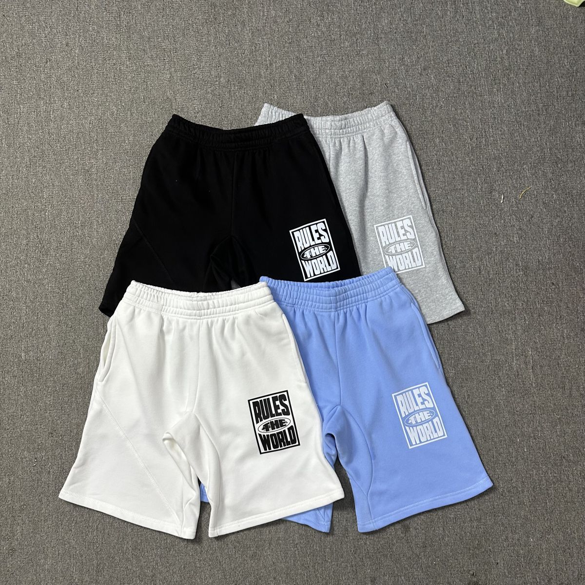 Corteiz Alcatraz New High-Quality American-Style Five-Point Shorts Summer Street Loose Hip-Hop Men's Mid-Length Pants Trendy