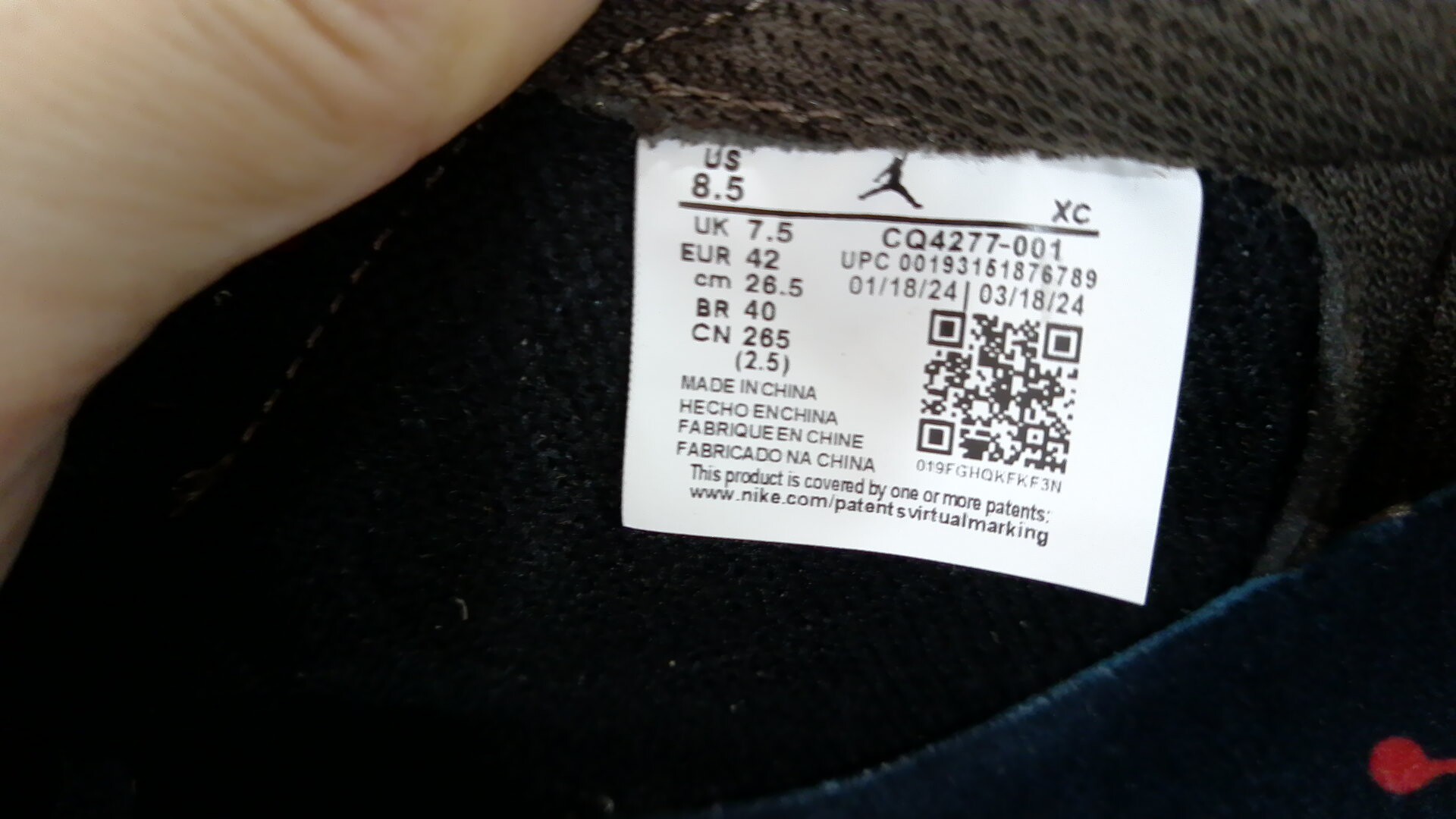 Nike Air Jordan 1 Low Travis Scott Black Olive — fotografie QC 2