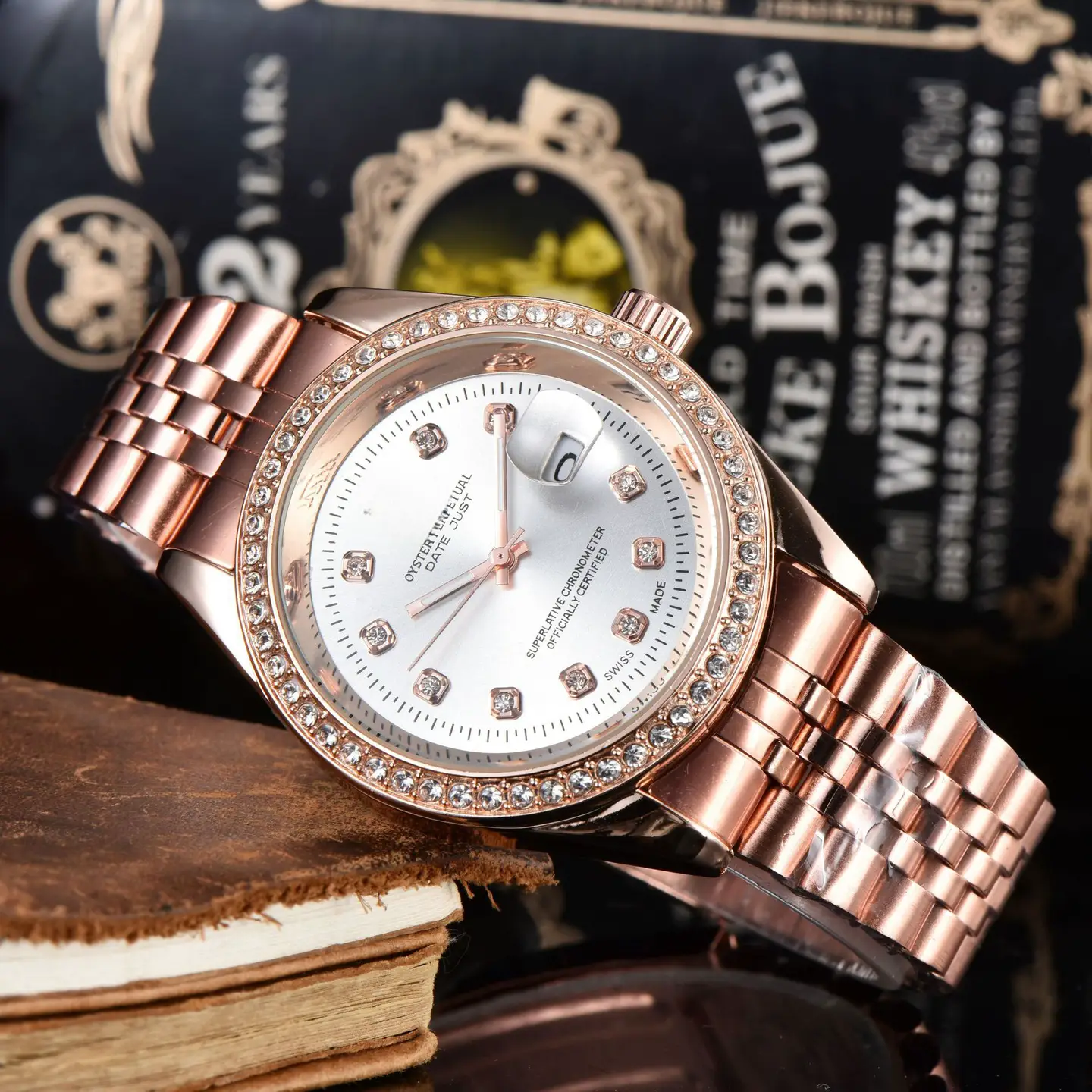 Foreign trade hot labor brand three-pin drill ring drill face men's quartz watch steel band double calendar luminous watch manufacturers batch