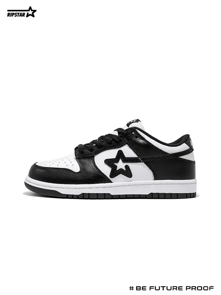 Ripstar Explosion Star Skbd Low Panda Black White Casual Shoes Chinese Fad Couple Sneakers 2025 Spring
