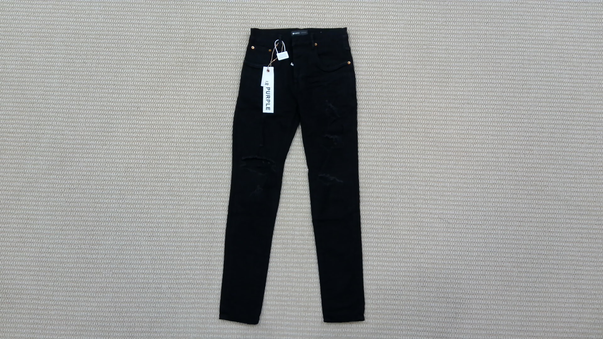 Purple Brand Black Distressed Jeans Style No. 202322 QC