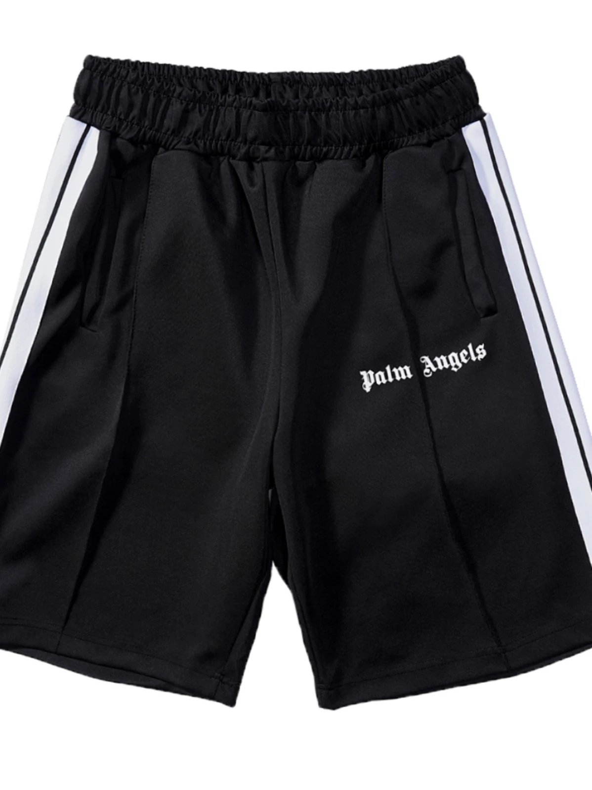 Summer American-Style Striped Trendy Brand White Casual Loose Black Five-Point Shorts Couple Casual Sports Men's Shorts