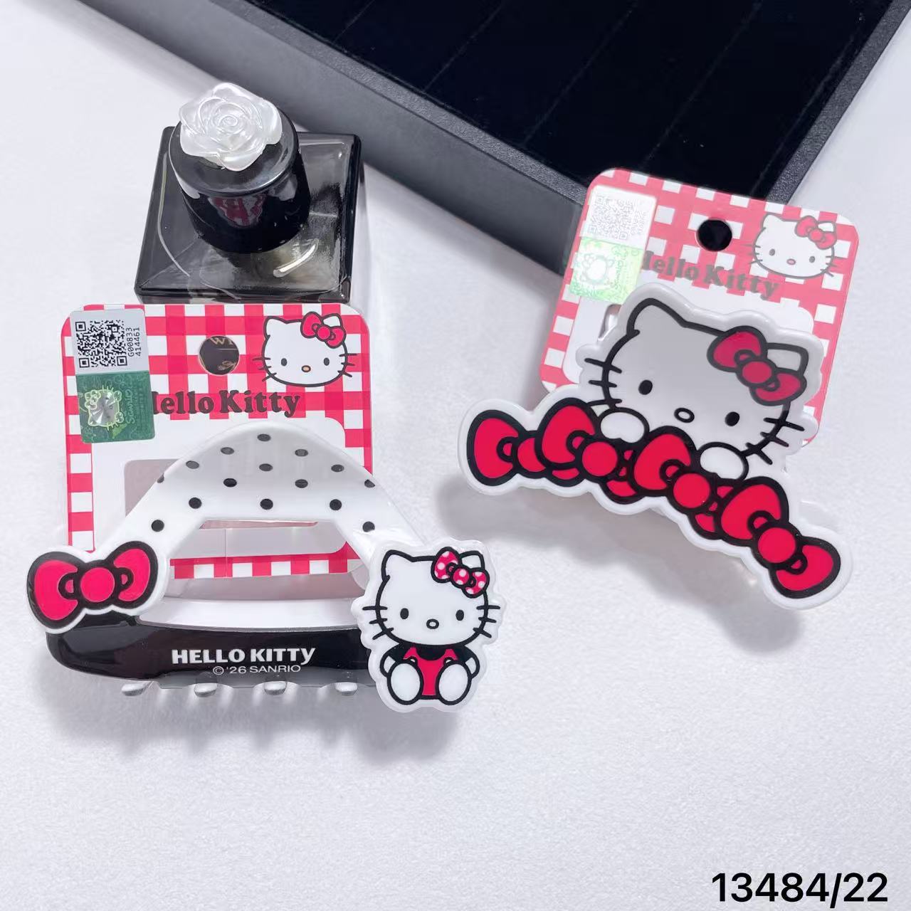 Officially Licensed Hello Kitty Red Cute Cartoon Hair Clip Shark Clip 13484