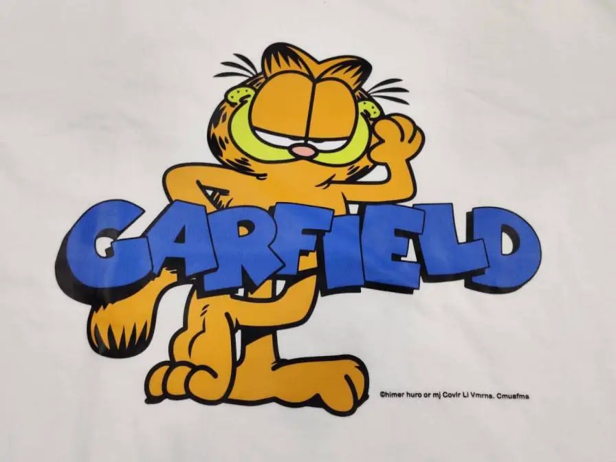 Garfield Cartoon Cat Print T-Shirt