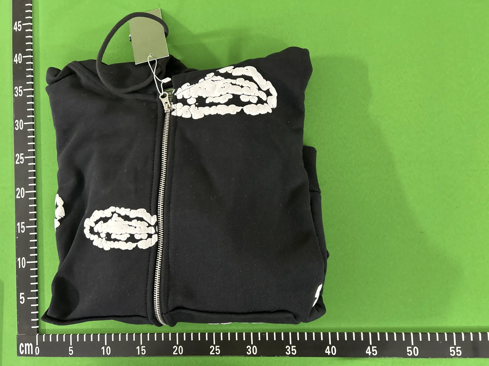 Corteiz Co-Branded Hooded Sweatshirt Set, Same Style as European and American Celebrities, Hip-Hop and Rap, Loose Fit, Fleece-Lined