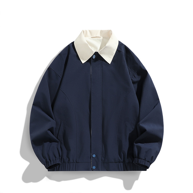 2024 New Spring Men's Pilot American Style Handsome Retro Couple Jacket Casual Lapel Jacket Md9115