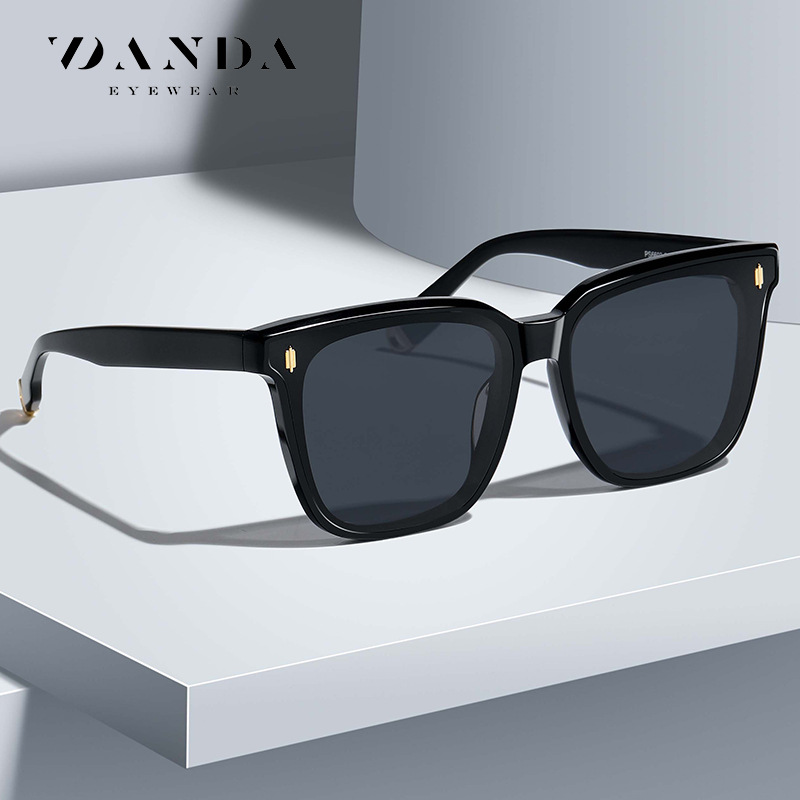 New Acetate Sunglasses European and American Classic Square Frame Driving Glasses Ps6602 Polarized Sunglasses for Men and Women
