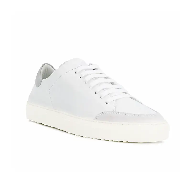 Men's White Sneakers, Trendy and Versatile, Breathable Men's Shoes, 2025 New Autumn White and Gray Color-Blocked Men's Sneakers, Casual Shoes