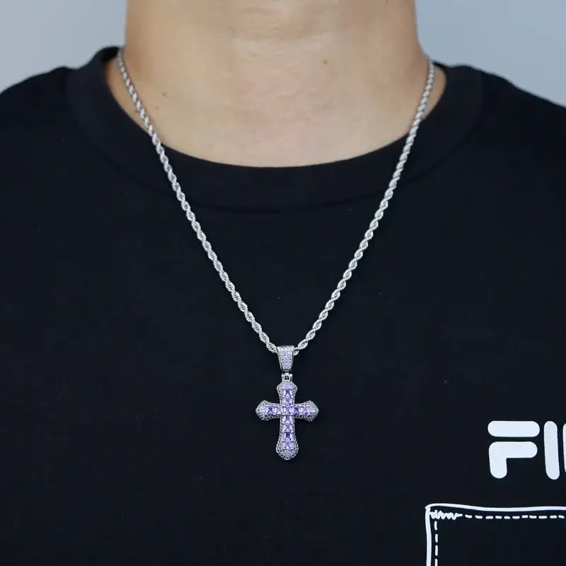 Zirconia Cross Necklace
