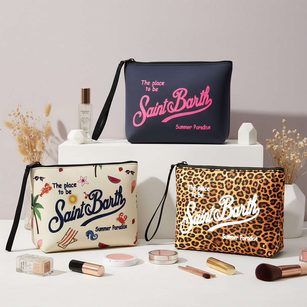 Cross-Border Spot Wholesale European and American Women's Bags Portable Women's Storage Bags Toiletry Bags Diving Material Waterproof Cosmetic Bags