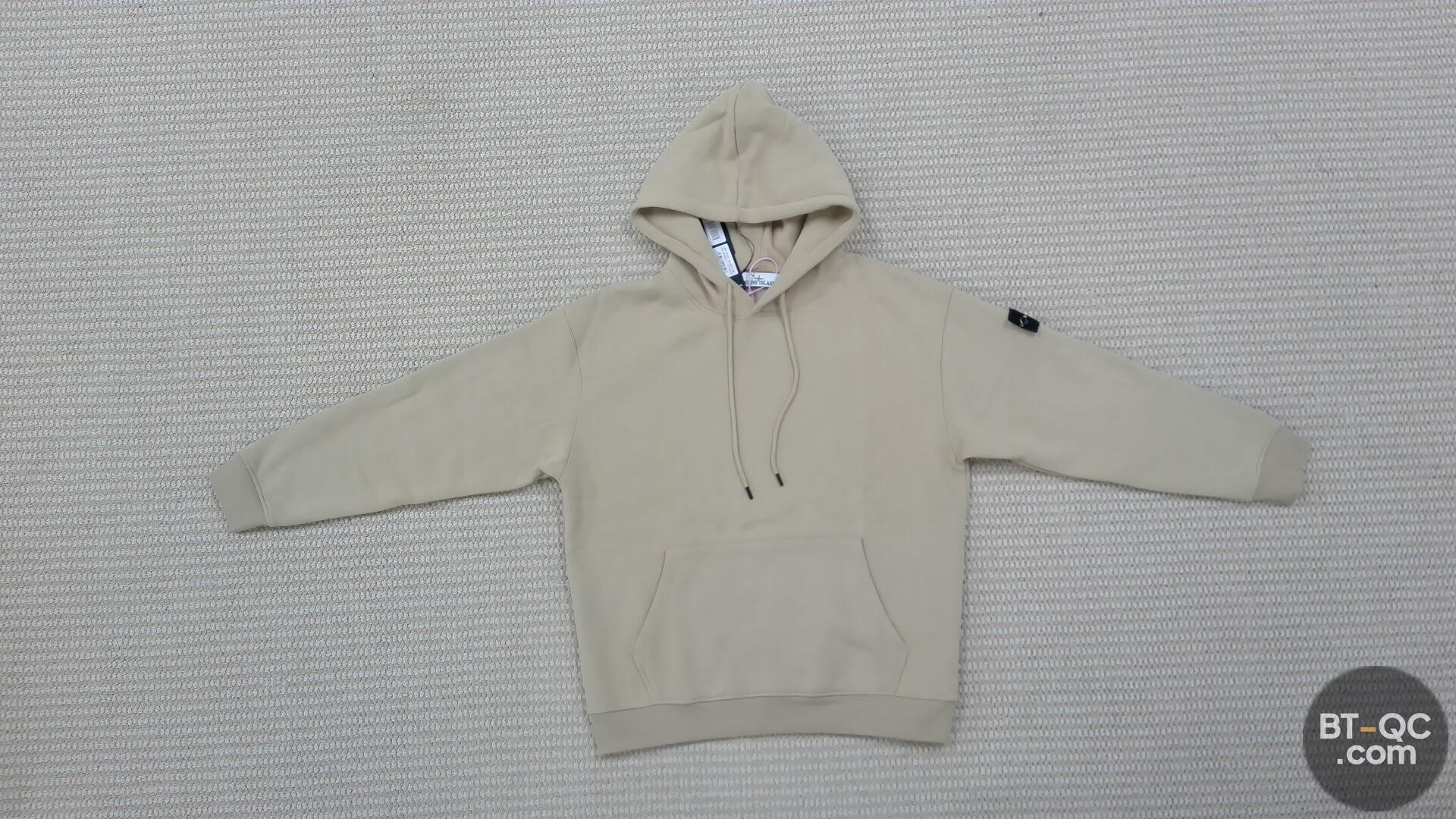 Stone Island Beige Cotton Hoodie QC
