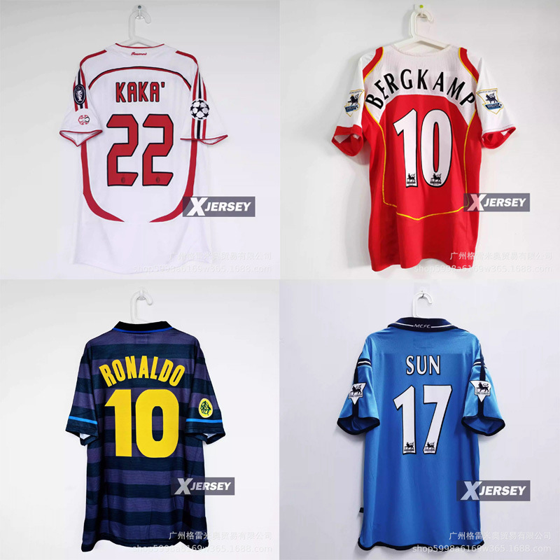 Classic Popular Star Player Retro Jerseys Collection 0910 Inter Milan 08-09 Chelsea 0405 Arsenal 2006Ac