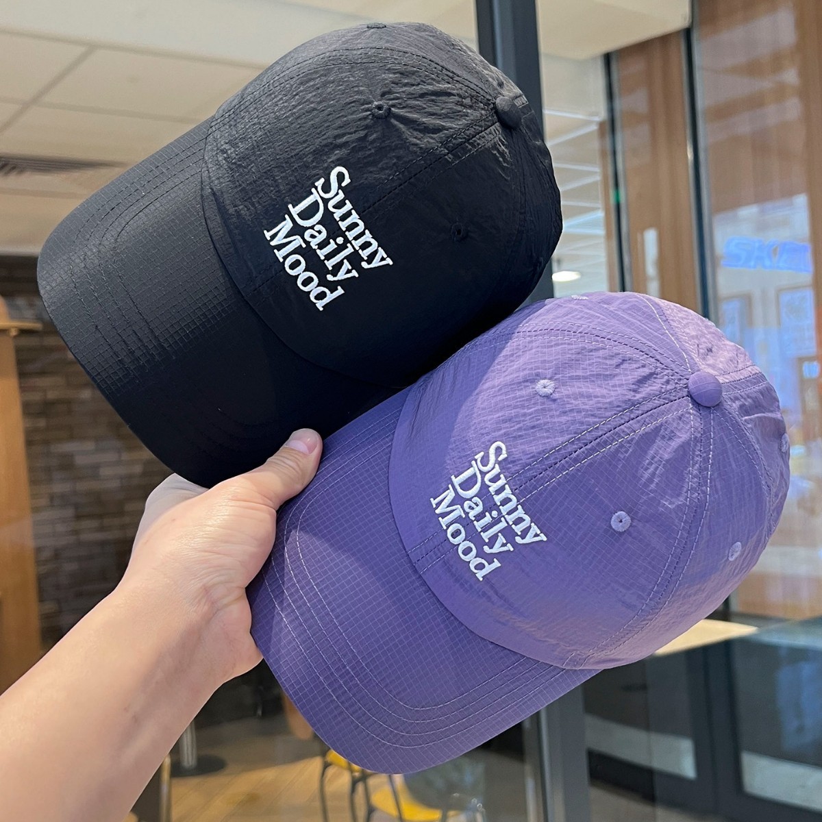 Thin and Quick-Drying~Spring and Summer Sun Protection Baseball Cap, Versatile for Men and Women, Korean Style Embroidered Curved Brim Cap