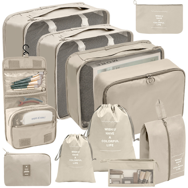 Cross-Border Travel Storage Bag Set, Digital Toiletries and Cosmetics Storage Bag, Clothes, Shoes, Luggage Travel Bag