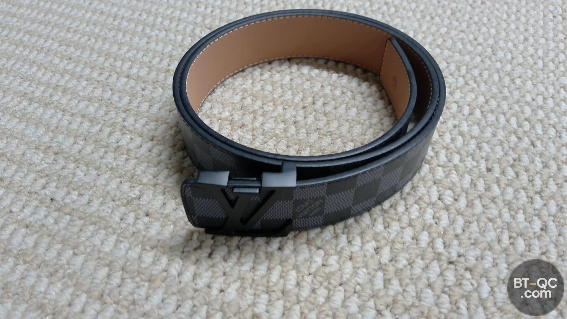 Louis Vuitton Damier Graphite Belt QC