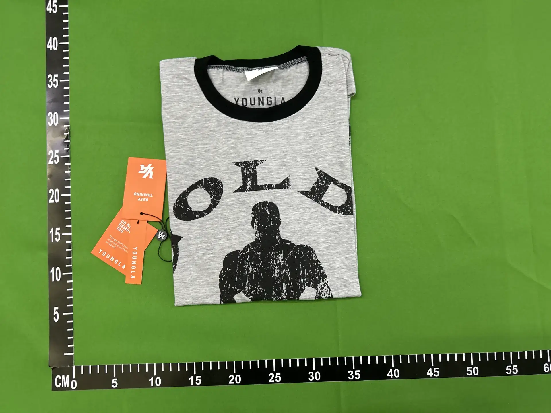 New YONGLA collaboration GOLDSGYM short sleeved retro gym men's and women's T-shirt cotton ammonia elastic slim fit top