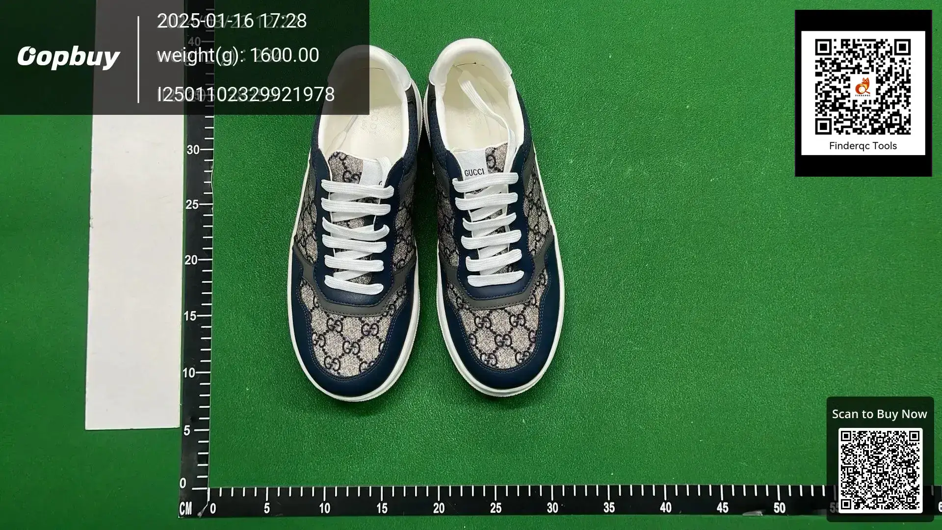 Gucci GG Canvas Tennis 1977 Sneaker Navy