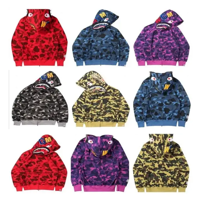 ZM18-Netflix style trendy shark sweatshirt jacket +86 173 0597 0797
