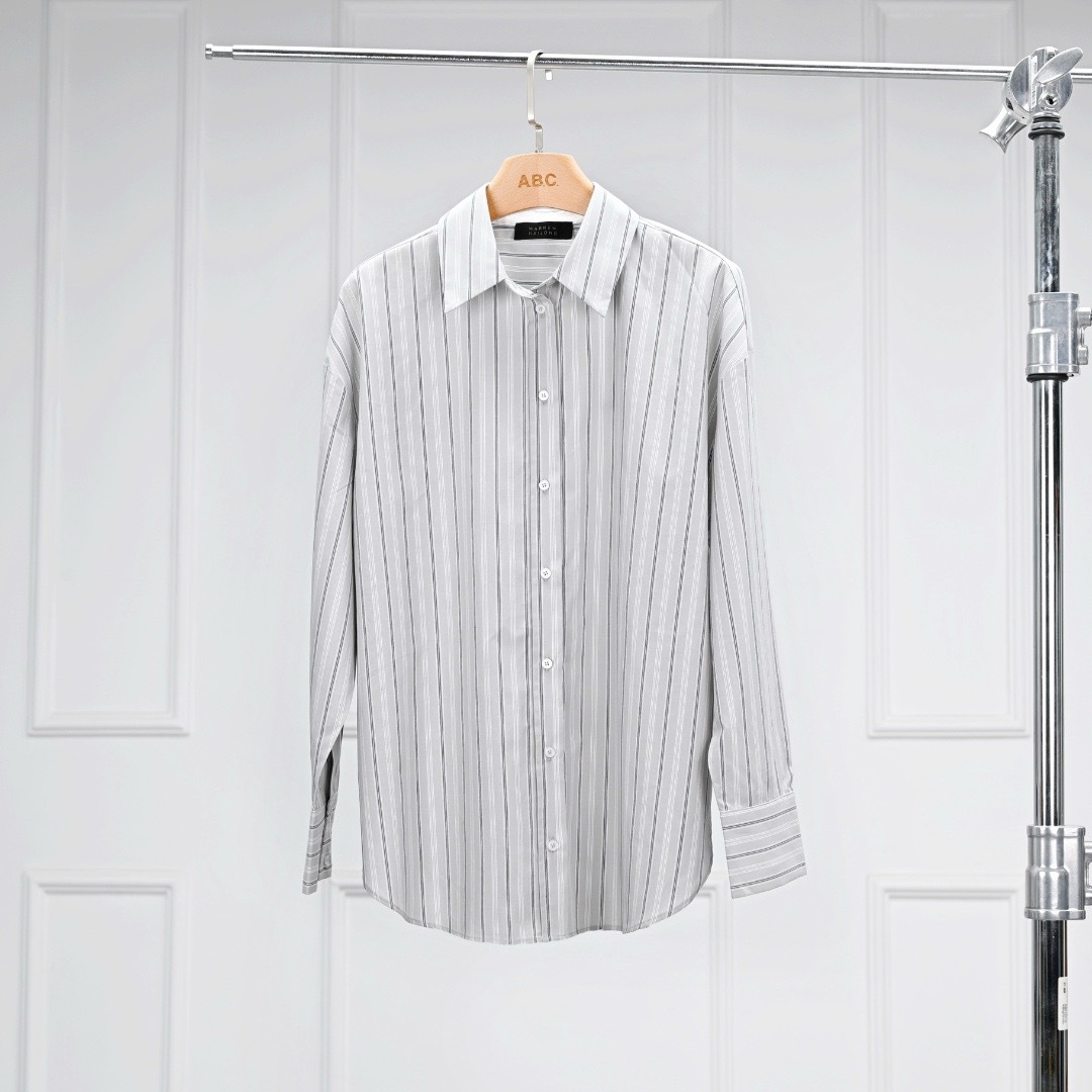 Warren Hailong Black Label Series S011 Slim Fit Spring/Summer/Autumn Nordic Simple Commuting Style Women's 100% Cotton Shirt