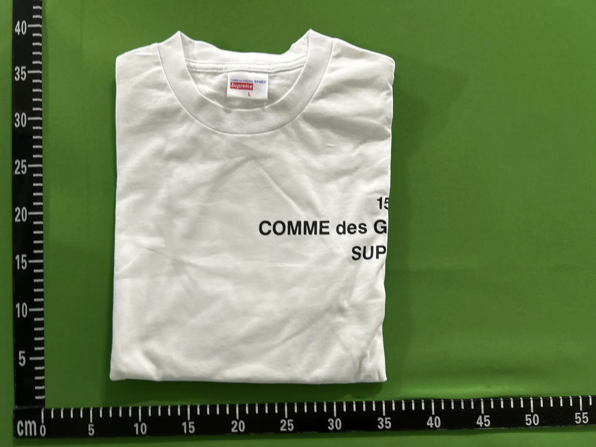 Supreme COMME des GARCONS SHIRT White T-Shirt