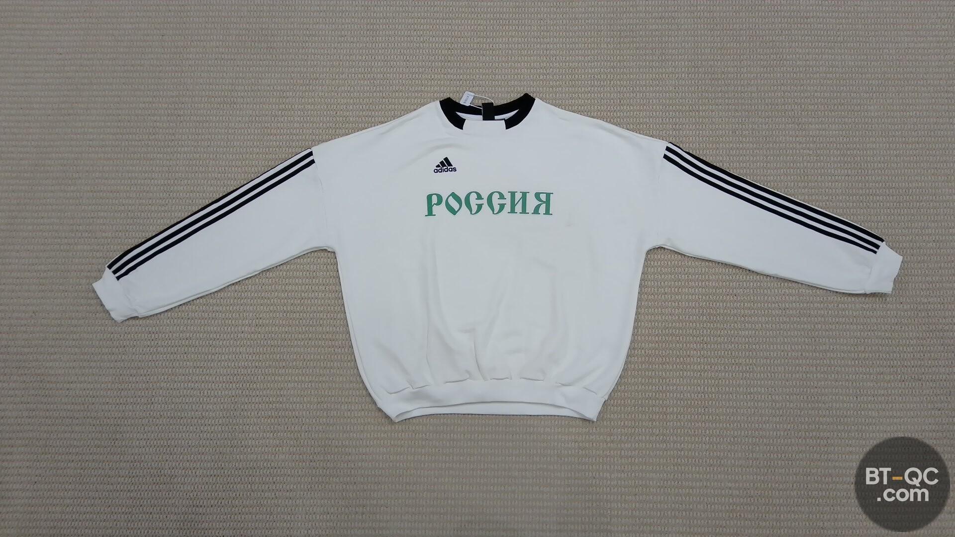 In-Stock K嘉 Made Gosha Collaboration Pullover Vintage Silhouette Three-Stripe Sweatshirt, Same Style as Lü Hán and Zhang Ruonan QC