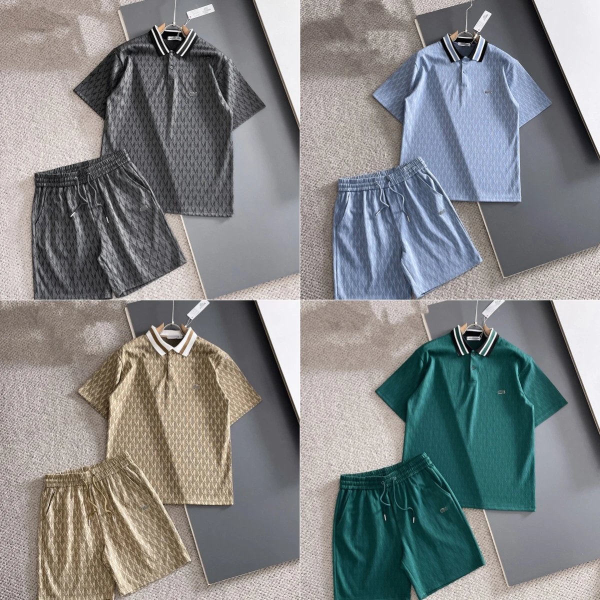 Lacoste Polo Shirt and Shorts Set