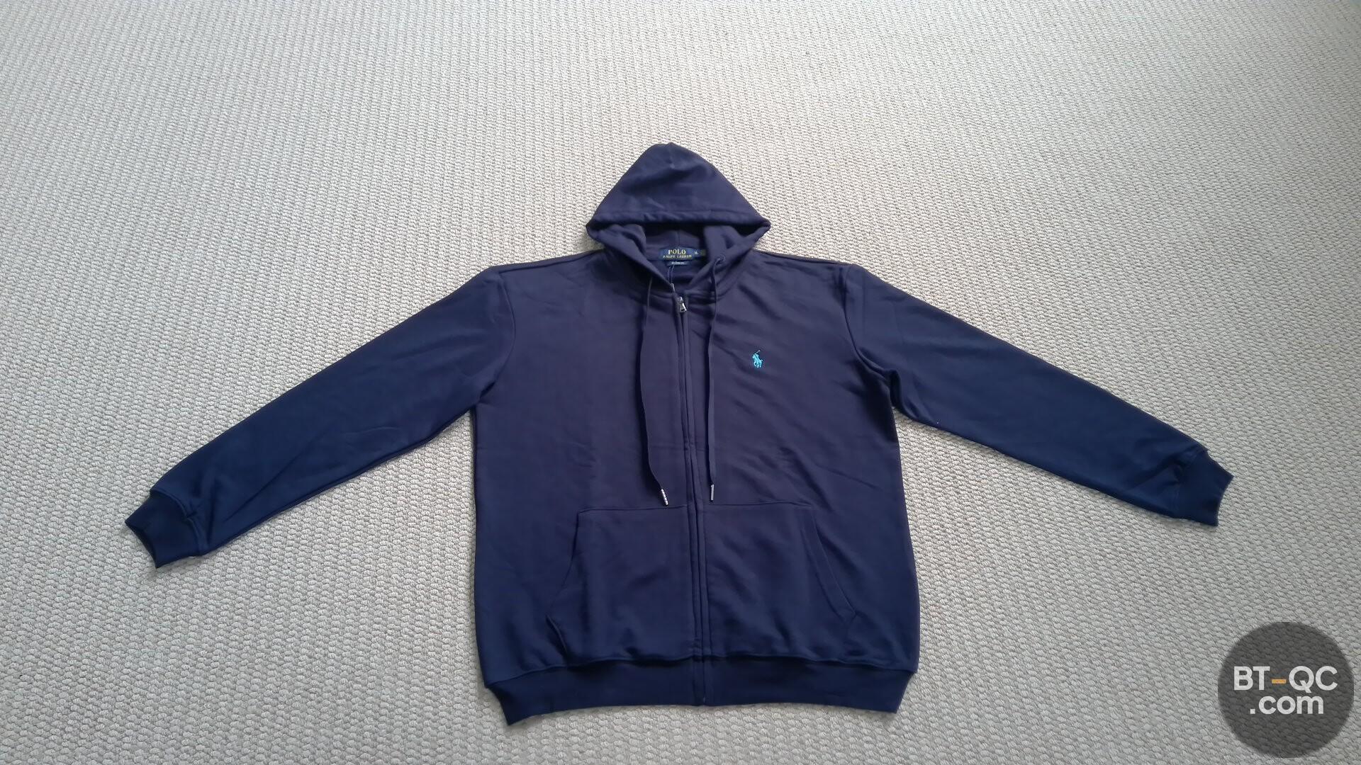 Ralph Lauren Zip Hoodie Custom Fit Navy QC