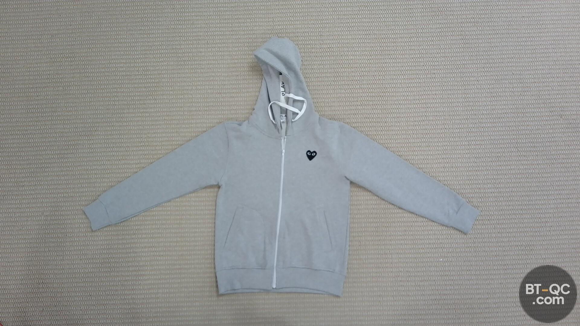 Comme des Garcons PLAY Hoodie Grey QC
