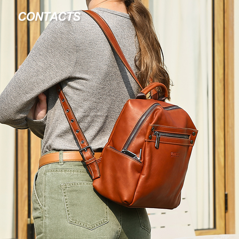 Black Angel Trendy Women's Backpack, Multifunctional, Can Hold 9.7inch Ipads, Women's Backpack, Large Embossed School Bag